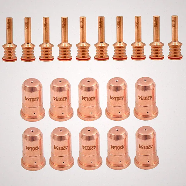 10Pcs 420132 Electrode 10Pcs 420134 Nozzle Tips Fit for Hypertherm PMX 30 AIR Pl