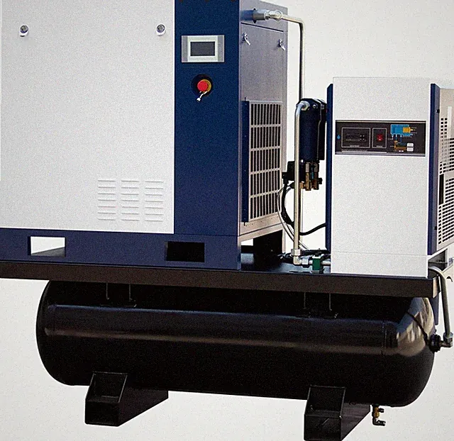 20HP 460V VSD Screw Air Compressor 42CFM Air Dryer 80 Gal Tank For Laser Cutting