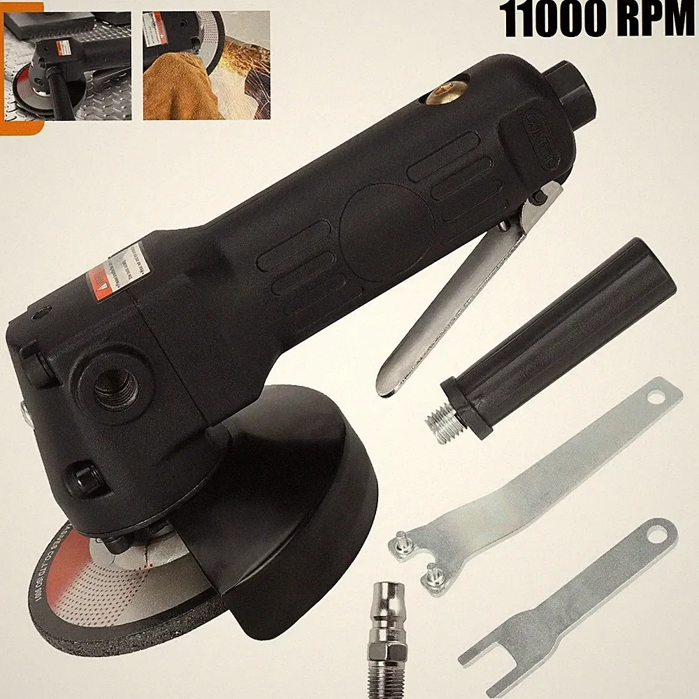 4" Air Angle Grinder Heavy Duty Grinding Cut Off Tool Compressor Tool 11000 R PM