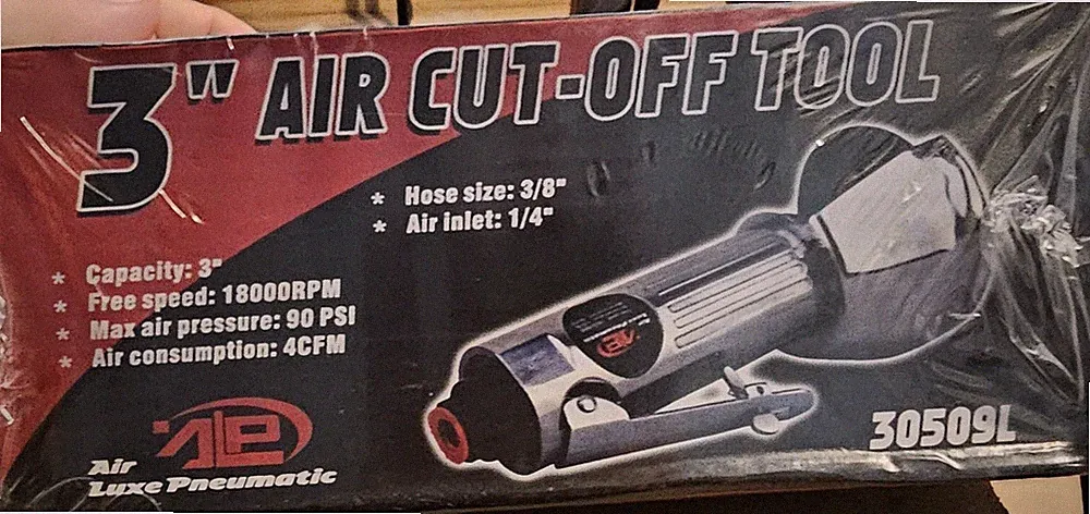 ATE PRO 3" PROFESSIONAL PNEUMATIC AIR CUT OFF TOOL COMPRESSOR HOSE #30509L