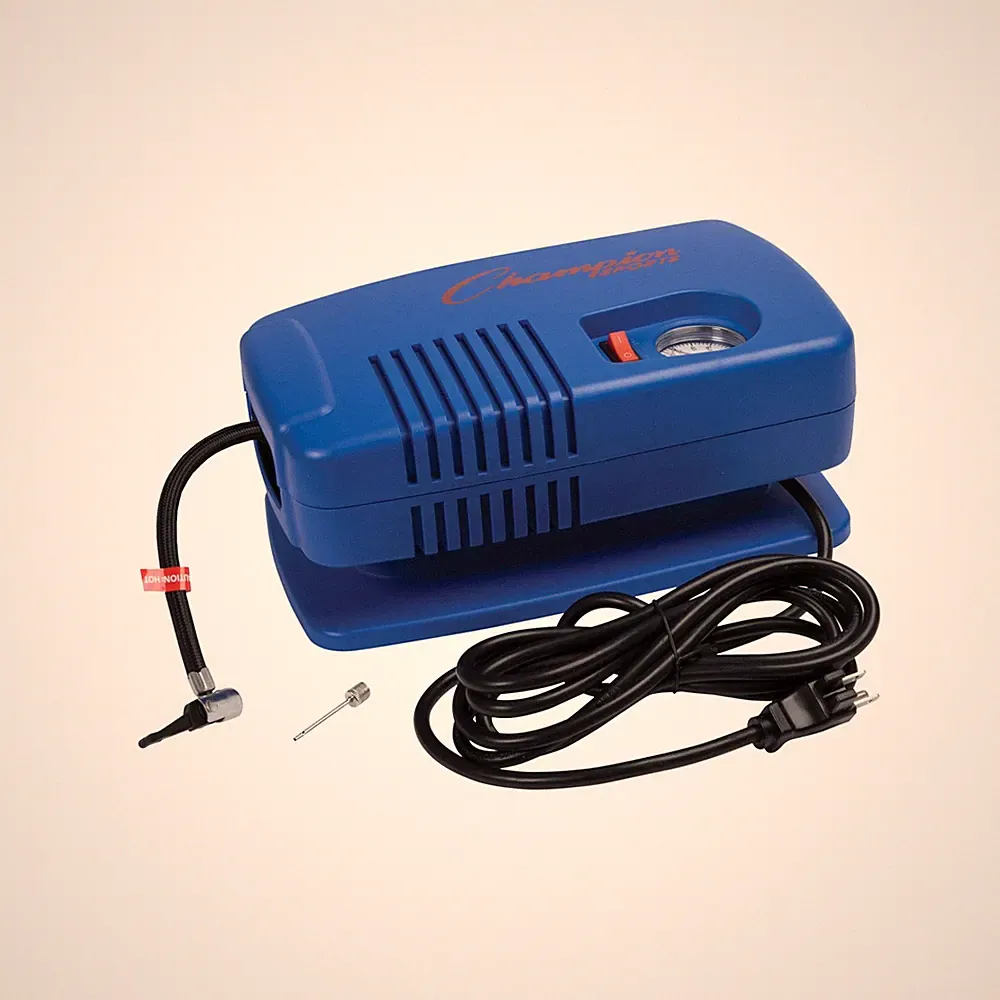 Champion Sports Electric Ball Inflator – Quiet High-PSI Air Compressor & B