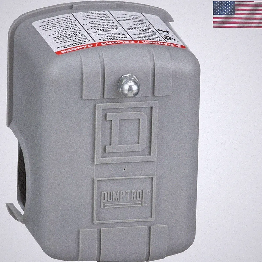 Compact Pressure Switch for Air Compressors - 125 psi Cut-Off & Safety Valve