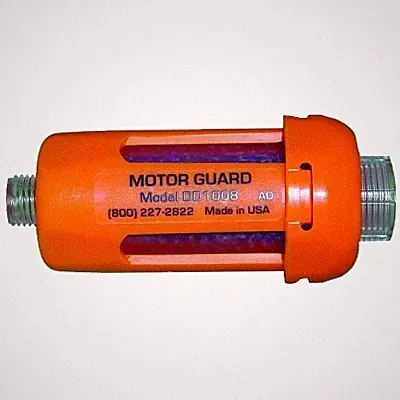 Compressed Air Filter, 1/4 in (NPT), Disposable In-Line Desiccant, For Use with