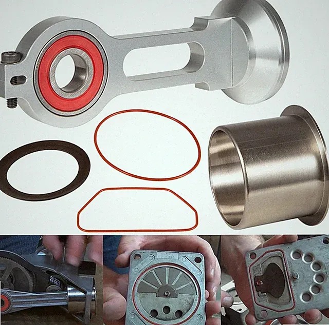 Compressor Piston Kit Connecting Rod Replacement Kit,w/Piston Bearing for Sears