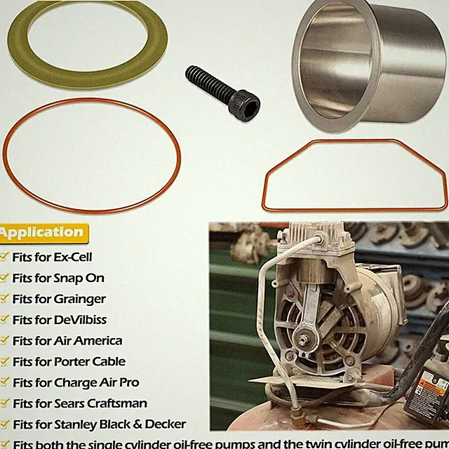 For Crafts man DeVilbiss K-0650 Air Compressor Cylinder Sleeve & Ring Kit#