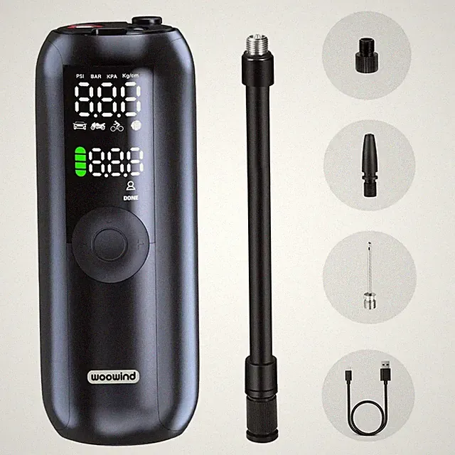 LP1 Tyre Inflator Air Compressor 150 PSI Bike Pump Auto Cut Off Cordless