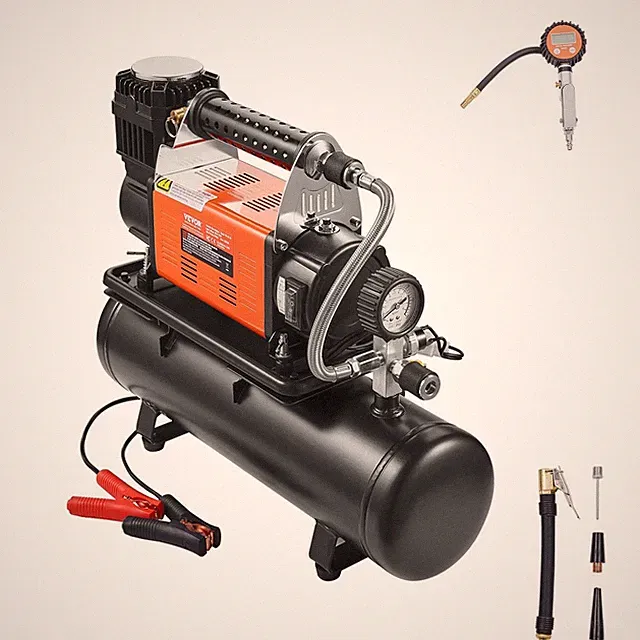 Mobile 6.35CFM 6L 150PSI Air Compressor with Tank Portable Tire Inflator